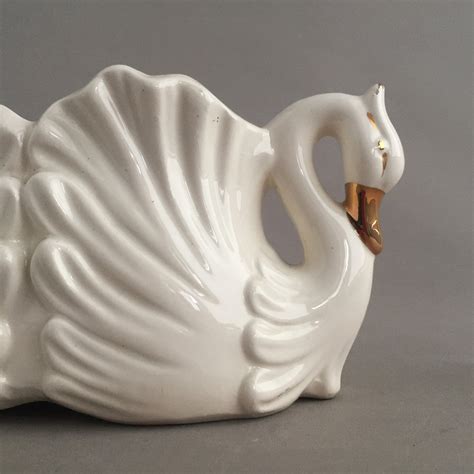 Ceramic Swan Planter