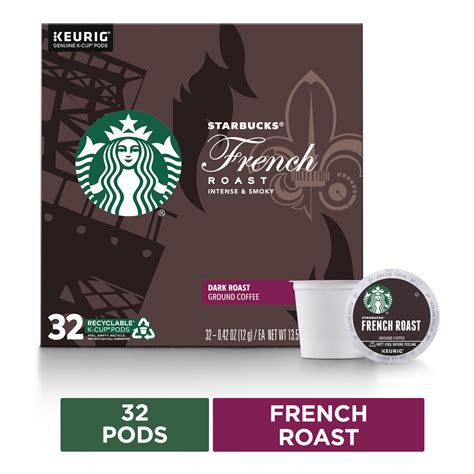 Starbucks Dark Roast K Cup Coffee Pods French Roast For Keurig