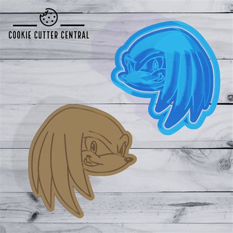 Sonic the Hedgehog - Knuckles Cookie Cutter and Embosser - 7.4cm x 7cm ...