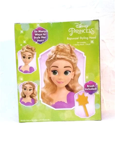 Disney Princess Rapunzel From Tangled Styling Head Doll Brush Included NIB