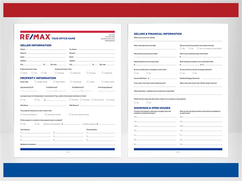 Remax Seller Questionnaire Re Max Customizable Seller Questionnaire