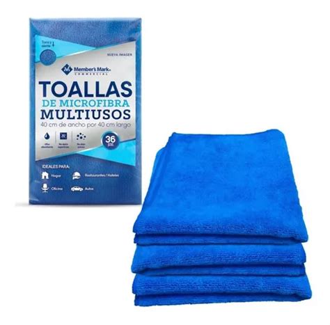 Toallas Multiusos De Microfibra Member S Mark Con 36 Piezas