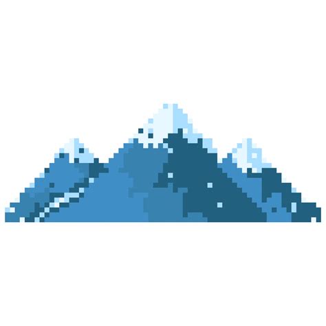 mountain pixel vector illustration of beautiful landscape of mountain ...