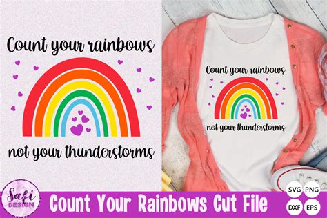 Count Your Rainbows Not Your Thundersto Graphic By Safi Designs