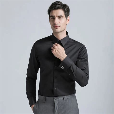 Aliexpress.com : Buy Brand New Men's Dress Shirt Men's Cotton Regular Fit Cufflink Shirts ...