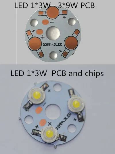 10 Stks Partij LED 1 W Chip Koellichaam LED Aluminium Bodemplaat High