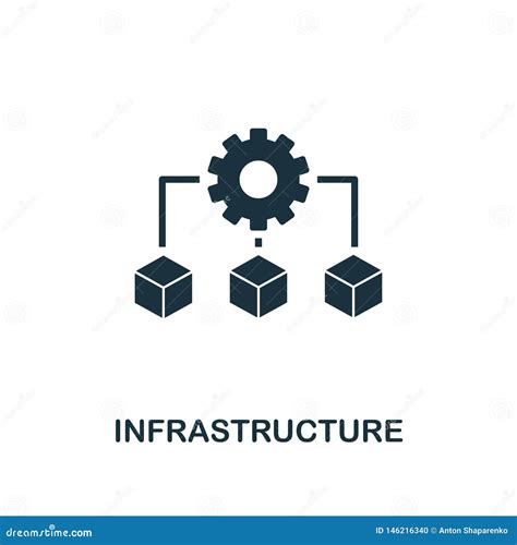 Infrastructure Icon Set Cartoon Vector | CartoonDealer.com #88002181