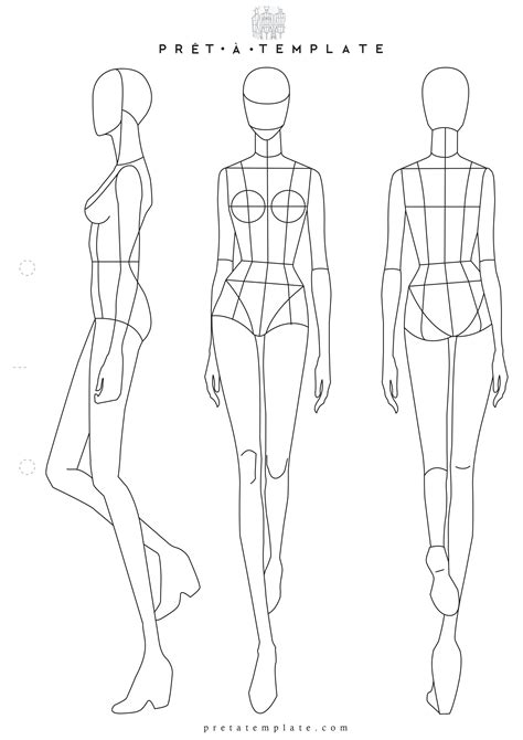 Fashion Model Drawing Templates At Explore