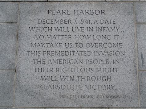 Roosevelt's Infamy speech. | Fdr quotes, Pearl harbor quotes, Pearl harbor