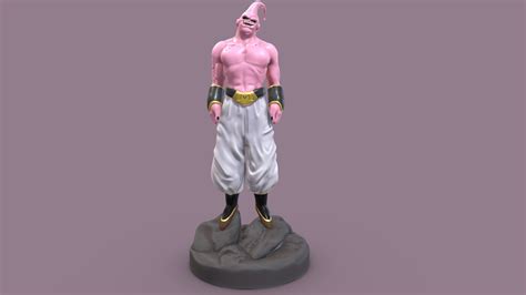 Majin Buu Thin Low Poly Pbr 3d Printable Buy Royalty Free 3d Model