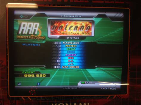 Kon Volcano Expert PFC AAA On DDR SuperNOVA2 Score Tracker