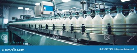 Bottling Milk At A Dairy Plant Tasty Healthy Milk Milk Production At