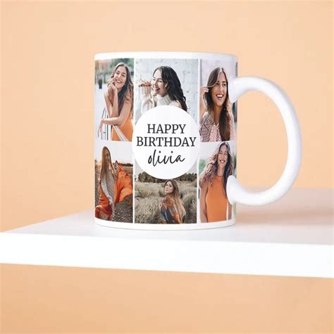 Customizable Picture Mug for Birthday: Personalized Coffee Mug with ...