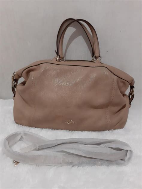 Coach Lenox Satchel Nude Barang Mewah Tas Dompet Di Carousell