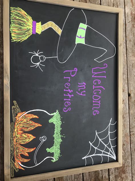 Halloween Chalkboard Art