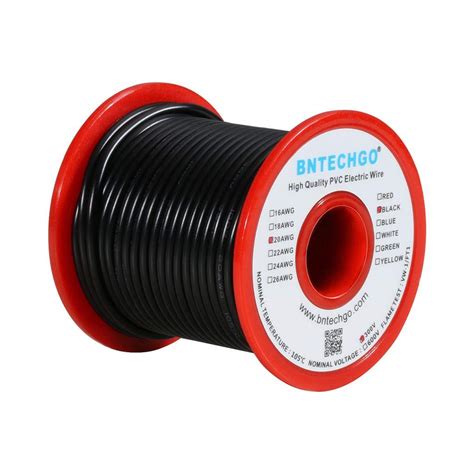 BNTECHGO 20 AWG 1007 Electric Wire 20 Gauge PVC 1007 Wire Solid Wire