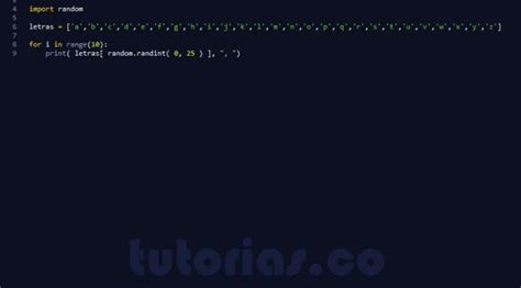 Arrays Python Generar Letras Aleatorias Tutorias Co