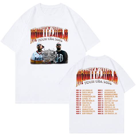 Dharius Tour T Shirt Tornillo Rapper Merch 2024 Crewneck Short Sleeve