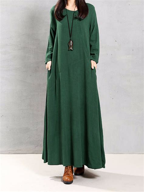 Solid Color Irregular Hem Maxi Dress Power Day Sale