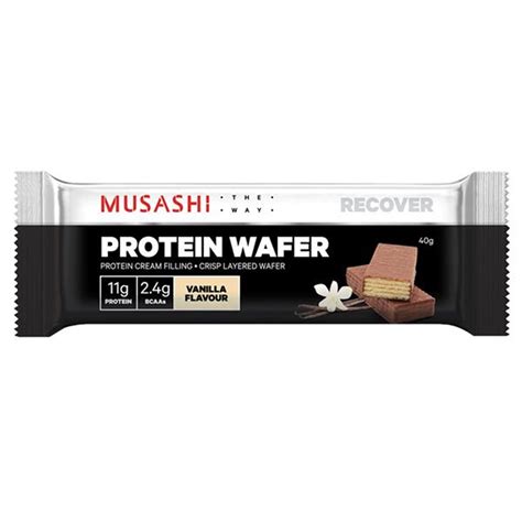 Musashi Protein Wafer Vanilla 40g 12