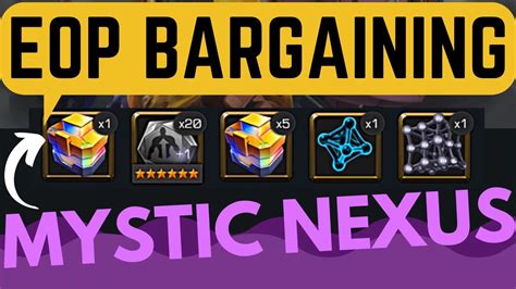 Eop Bargaining Rewards Opening 6 Mystic Nexus Crystal Selector Marvel Contest Of