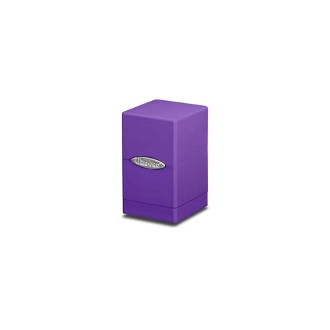 Caja De Mazo Satin Tower Ultra Pro Para 100 Cartas Color Púrpura