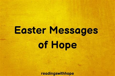 75 Easter Messages of Hope