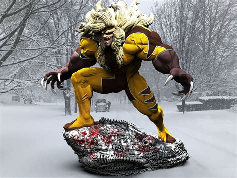 Sabretooth Statues 3d Model Ready To Print