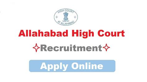 Allahabad High Court Research Associate Recruitment 2024 Apply Online