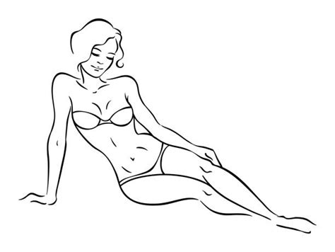 Drawing Of The Black Women In G Strings Illustrations Royalty Free