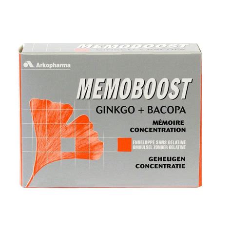 le memoboost ginkgo et bacopa stimule la mémoire et la concentration