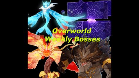 Genshin Impact All Current Overworld Bosses Youtube