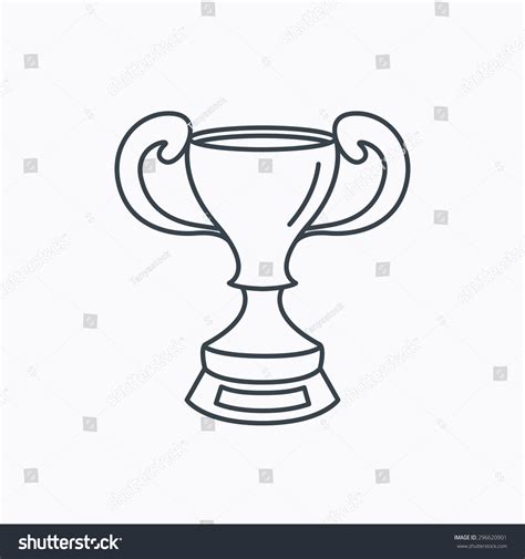 Winner Cup Icon Award Sign Victory Stock Vector Royalty Free