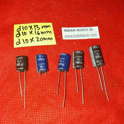 Jual Ia26 Elko 1000uf 10v Elco 1000 Uf 10 V Nippon Chemicon Size D10x13mm Di Lapak Indah Audio