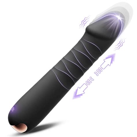 Телескопический вибратор для женщин, 10 режимов | AliExpress