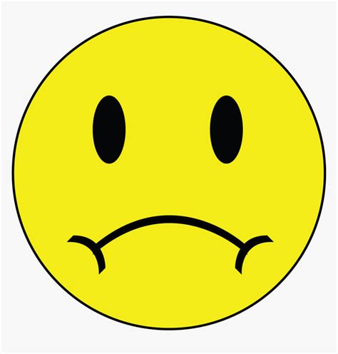 Smile And Frown Face N2 - Frown Clip Art, HD Png Download , Transparent ...