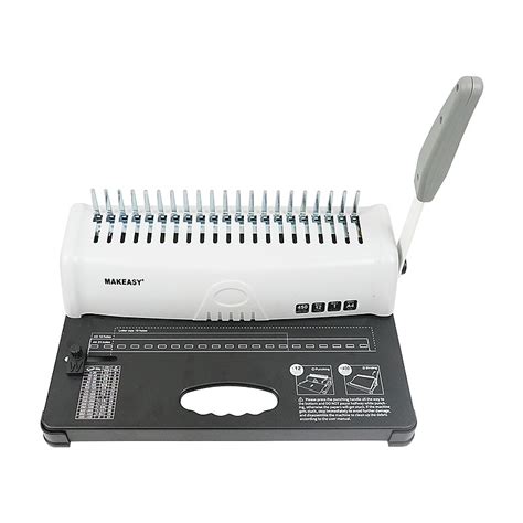 Hot Melt Glue Perfect Binder Book Binding Machine Manual Adjustable Margin Spiral Binding