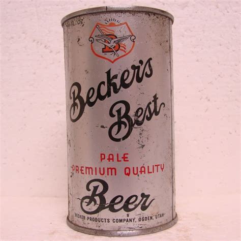 BECKER'S BEST BEER Can - Becker Products Co. - Ogden, UT - Flat top - 2 labels - 12 oz.