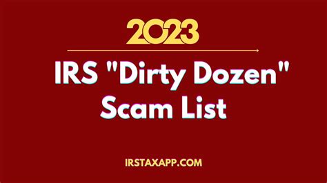 2023 Irs Scam List Beware Youtube