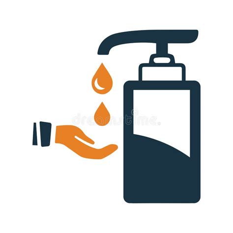 Coronavirus Hand Sanitizer Icon Simple Editable Vector Graphics Stock