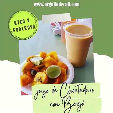 Jugo De Boroj Con Chontaduro Orgullo De Cali