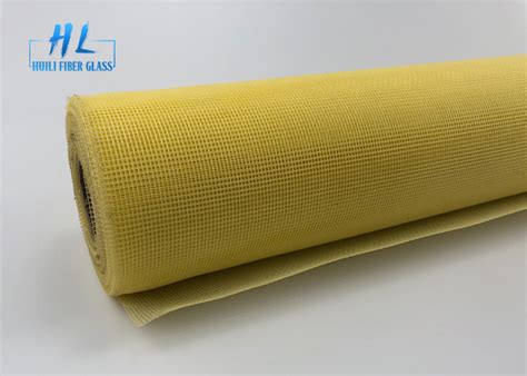 18 16 Mesh 120G Fiberglass Window Screen With Yellow And Grey Colors