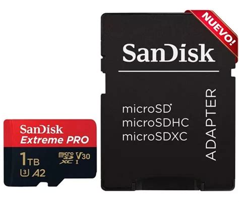 Tarjeta De Memoria Sandisk Micro Sd Extreme Pro 1 Tb Cuotas Sin Interés