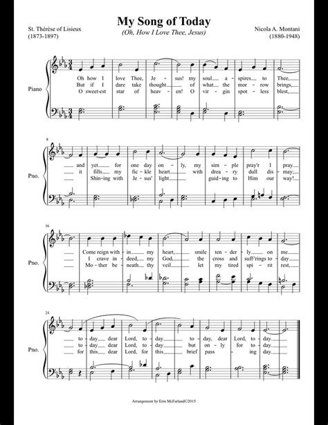 My Song of Today sheet music for Piano download free in PDF or MIDI