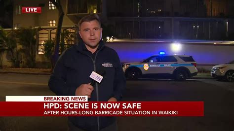 Hours Long Barricade Situation At Waikiki Hotel Ends With Suspect Shot