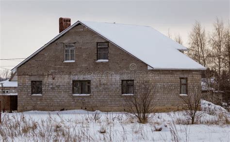 Country House Cottage in the Snow in Winter Stock Image - Image of chalet, cottage: 139708717