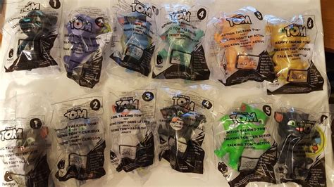 Talking Tom 2016 McDonald's Happy Meal toys complete set (12toys), NEW ...