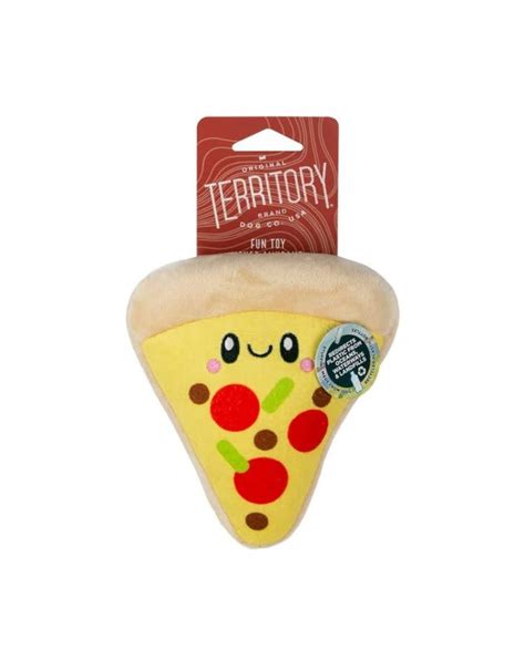 Territory Plush Dog Toy Pizza The Fish And Bone