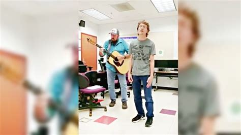 High Schooler Performs Mark Wills' "Don't Laugh At Me" For Class ...