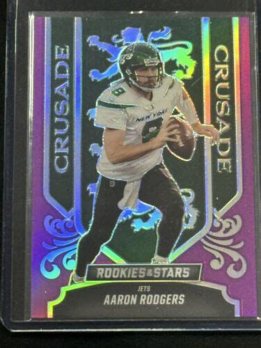 Panini Rookies Stars Aaron Rodgers Crusade Purple Jets Cr